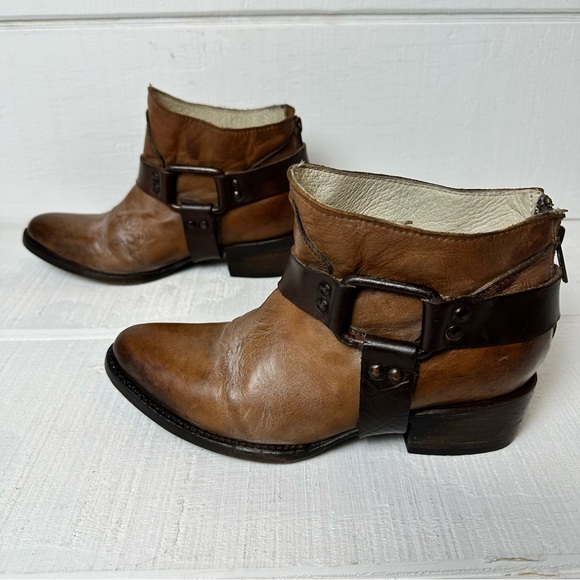 Freebird by Steven Phlow Ankle Boot Sz 7 Brown Western Booties Leather - Picture 3 of 11